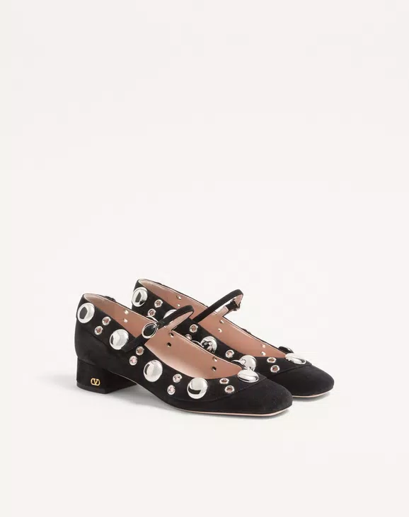 Valentino Nellcôte Mary-Jane Pumps In Crust Leather 30Mm - Image 6